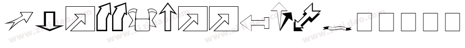 Three Arrows字体转换
